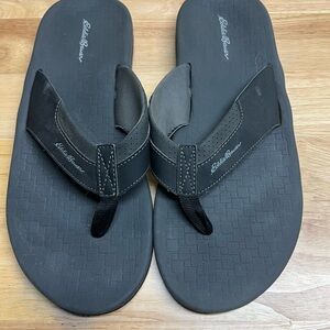 Eddie Bauer Black Flip-Flop Sandals